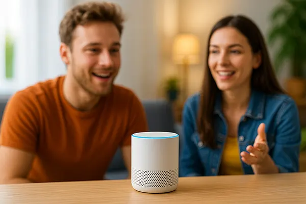 Coppia con smart speaker
